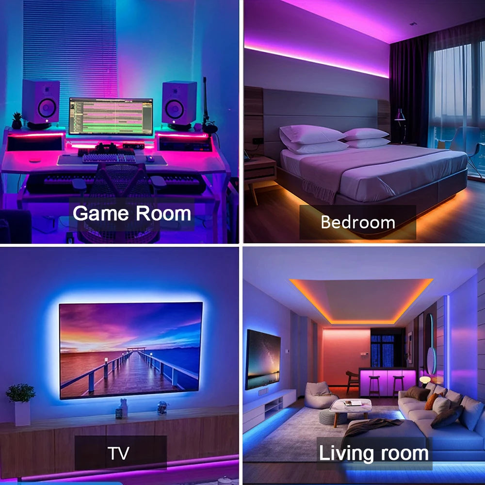 Tiras LED RGB para Escritorio y Habitación