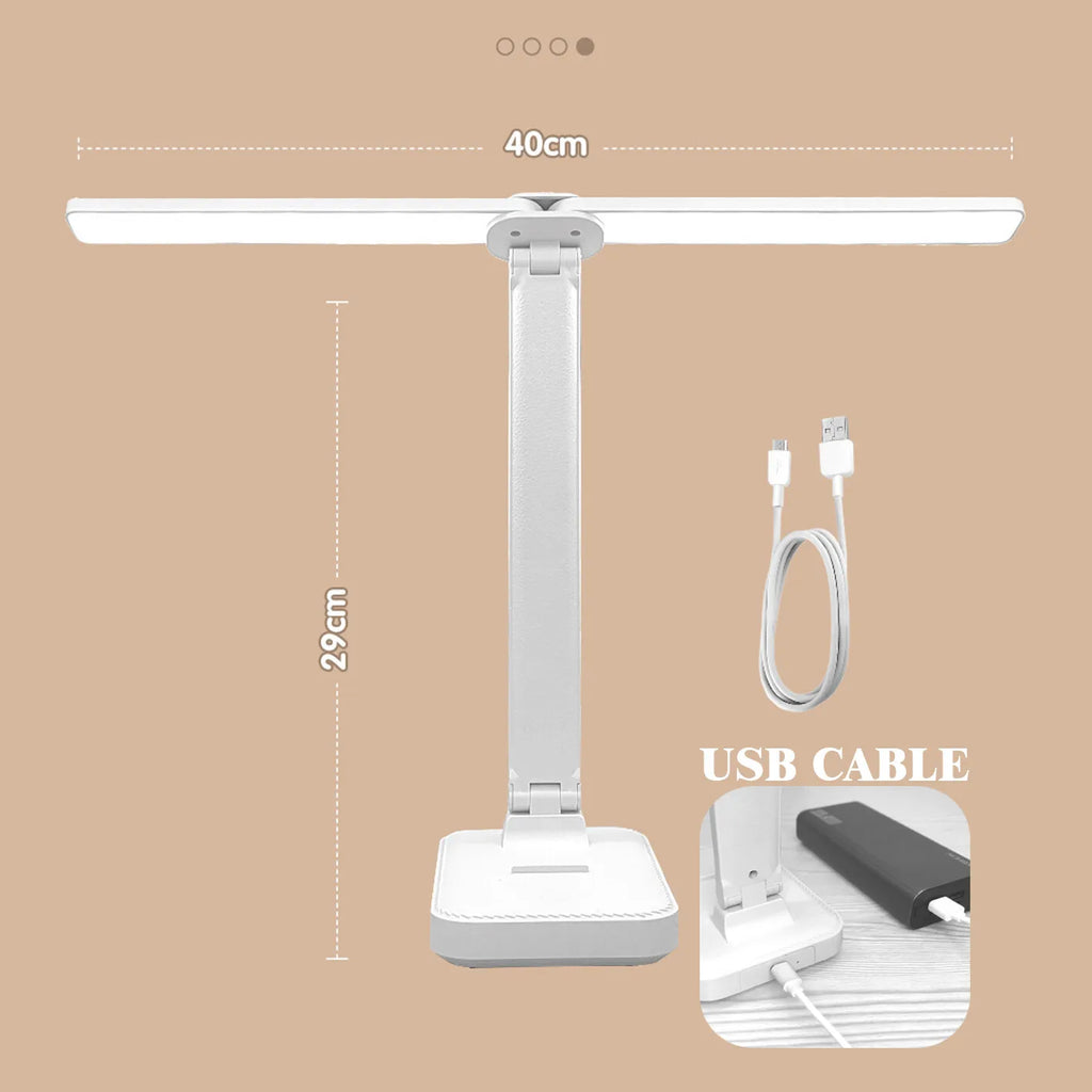 Lámpara LED de Escritorio con Soporte Móvil y USB